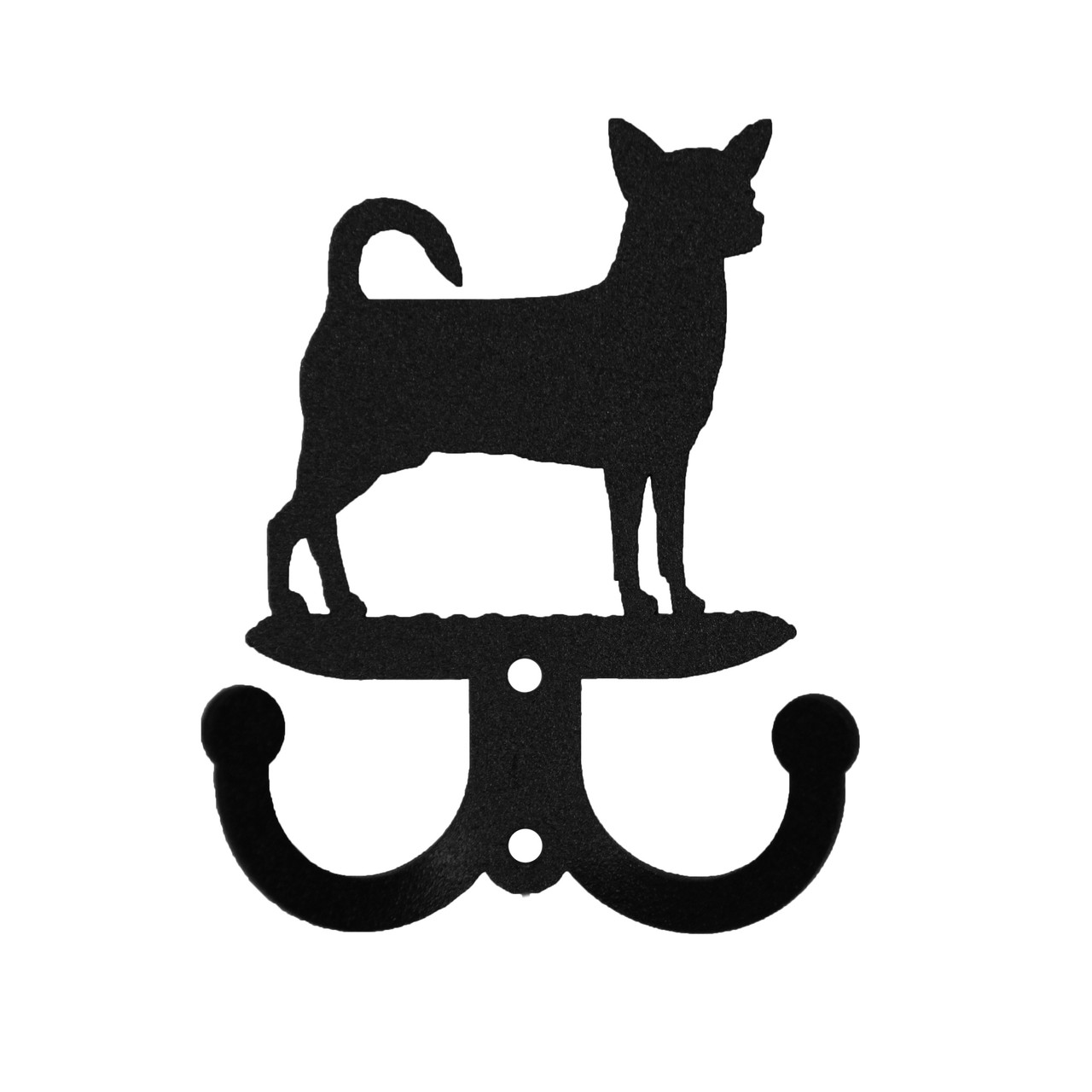 CHIHUAHUA Dog Metal Wall Leash Holder Coat Hooks SWEN Products