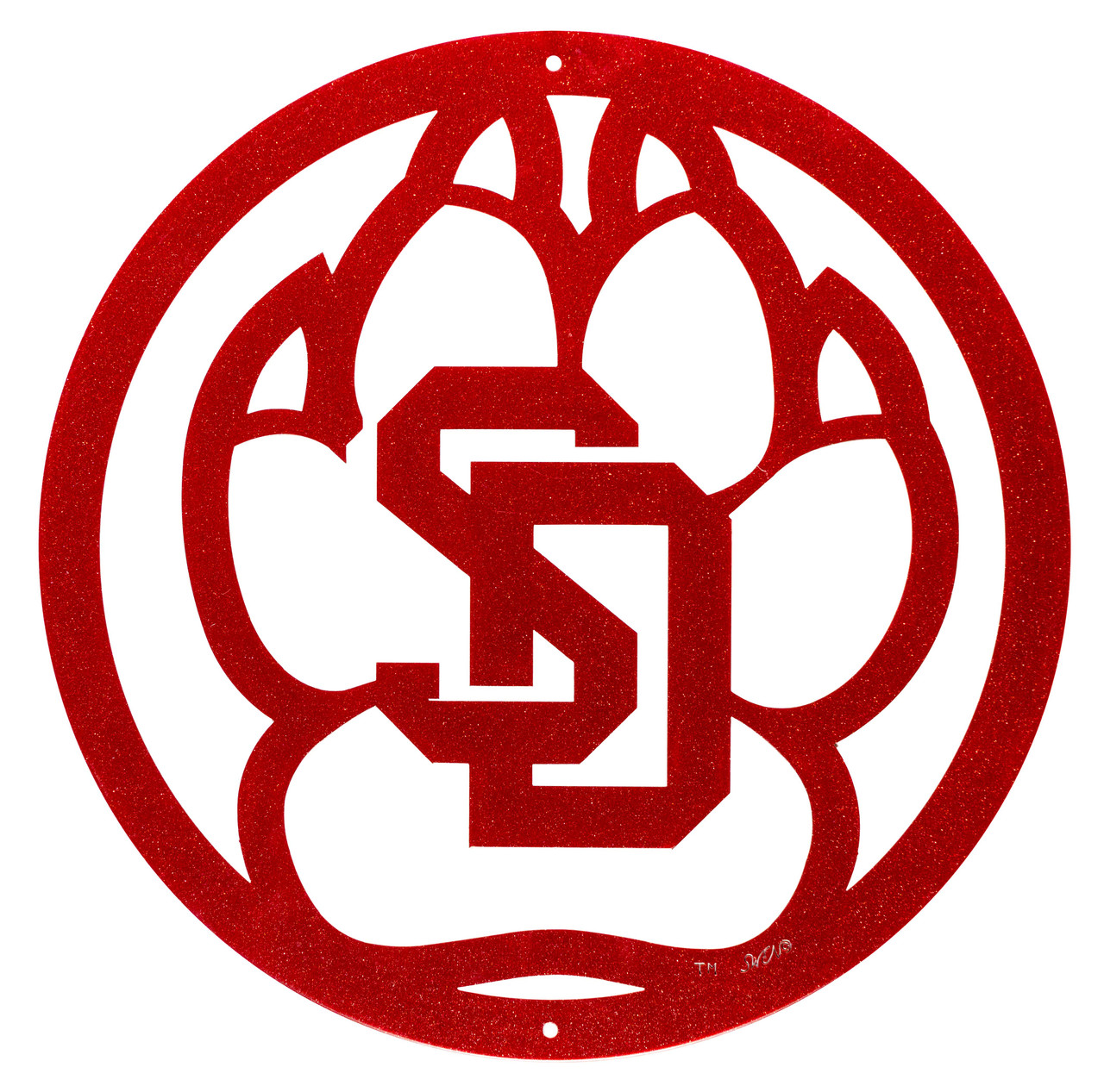 SOUTH DAKOTA USD COYOTES Collegiate Logo Metal Wall Art Decor