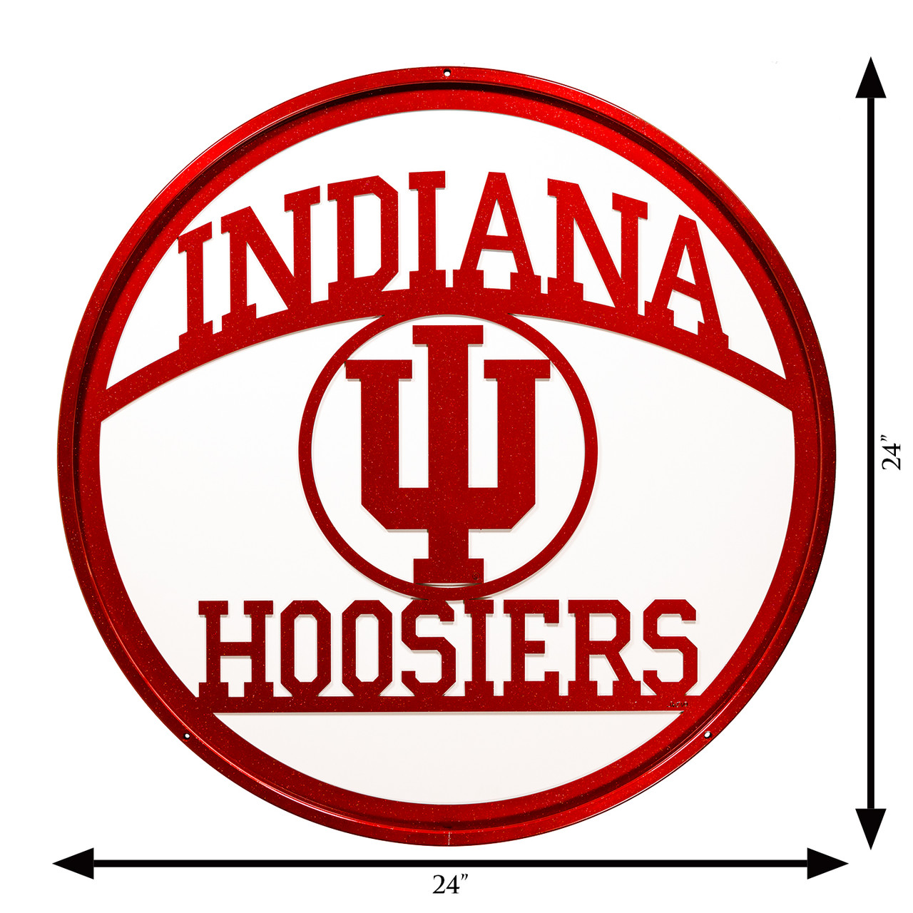 INDIANA HOOSIERS Collegiate Logo Metal Wall Art Decor SWEN Products — free download