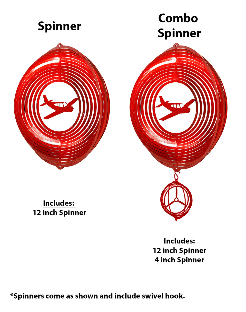 CANADIAN FLAG Circle Swirly Metal Wind Spinner