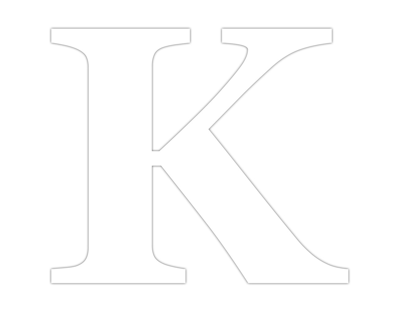 letter k metal monogram wall decor swen products
