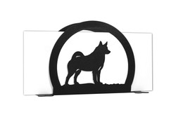 NORWEGIAN ELKHOUND Dog Metal Letter Holder Napkin Holder NORWEGIAN ELKHOUND Dog Metal Letter Holder Napkin Holder
