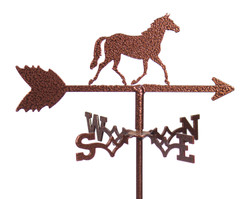 QUARTER HORSE Flower Pot Birdhouse Steel Weathervane QUARTER HORSE Flower Pot Birdhouse Steel Weathervane