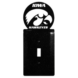 IOWA HAWKEYES Collegiate Metal Plate Cover