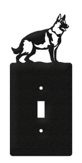 GERMAN SHEPHERD Dog Metal Plate Cover GERMAN SHEPHERD Dog Metal Plate Cover