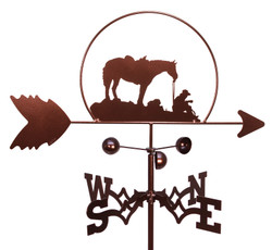 Coffee Break Cowboy and Horse Weathervane Coffee Break Cowboy and Horse Weathervane