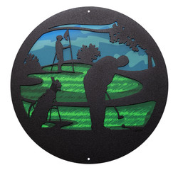 12" GOLFER PGA WPGA GOLF ART Scenic Metal Wall Art Decor 12" GOLFER PGA WPGA GOLF ART Scenic Metal Wall Art Decor