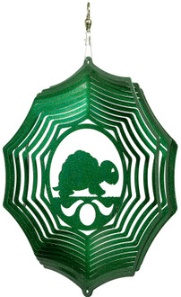 TURTLE Web Swirly Metal Wind Spinner