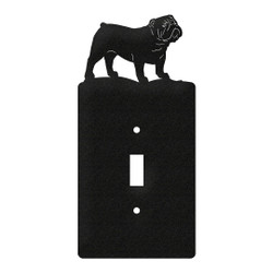 ENGLISH BULLDOG Plate Cover Dog Metal Plate Cover