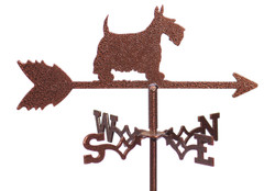 SCOTTISH TERRIER Flower Pot Birdhouse Steel Weathervane