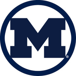 MICHIGAN WOLVERINES Collegiate Logo Metal Wall Art Decor