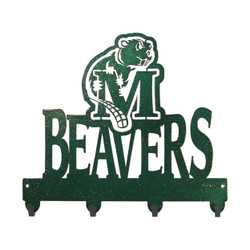 MINOT STATE BEAVERS Metal Key Chain Holder Hanger MINOT STATE BEAVERS Metal Key Chain Holder Hanger
