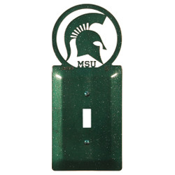 MICHIGAN STATE SPARTANS Collegiate Metal Plate Cover MICHIGAN STATE SPARTANS Collegiate Metal Plate Cover