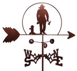 Fireman Fire Fighter Weathervane Fireman Fire Fighter Weathervane