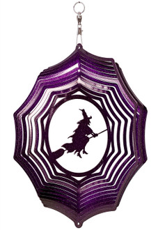WITCH Web Swirly Metal Wind Spinner WITCH Web Swirly Metal Wind Spinner