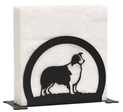 BORDER COLLIE Dog Metal Letter Holder Napkin Holder BORDER COLLIE Dog Metal Letter Holder Napkin Holder