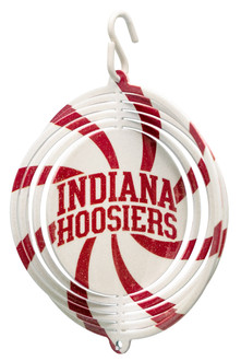 INDIANA HOOSIERS Tini Swirly Metal Collegiate Christmas Tree Ornament 