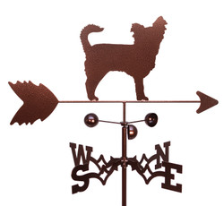 Long Hair Chihuahua Dog Weathervane 