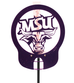MANKATO MAVERICKS Metal Steel Rain Gauge MANKATO MAVERICKS Metal Steel Rain Gauge