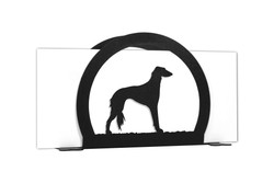 SALUKI Dog Metal Letter Holder Napkin Holder