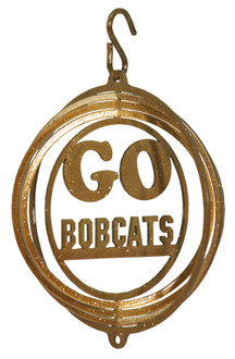 MONTANA STATE BOBCATS Tini Swirly Metal Collegiate Christmas Tree Ornament