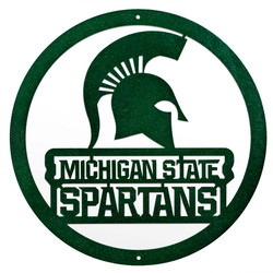 12" MICHIGAN STATE SPARTANS Collegiate Logo Metal Wall Art Decor 12" MICHIGAN STATE SPARTANS Collegiate Logo Metal Wall Art Decor
