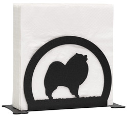 KEESHOND Dog Metal Letter Holder Napkin Holder