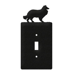COLLIE Dog Metal Plate Cover
