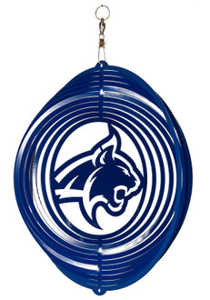 MONTANA STATE BOBCATS Collegiate Swirly Metal Wind Spinner 