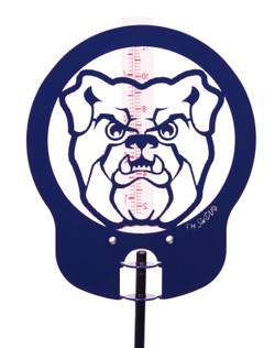 BUTLER BULLDOGS Metal Steel Rain Gauge