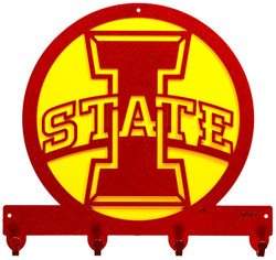 IOWA STATE I STATE Metal Key Chain Holder Hanger  IOWA STATE I STATE Metal Key Chain Holder Hanger