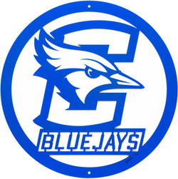 12" CREIGHTON BLUEJAYS Collegiate Logo Metal Wall Art Decor