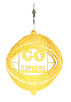 MINNESOTA GOPHERS Mini Collegiate Swirly Metal Wind Spinner 