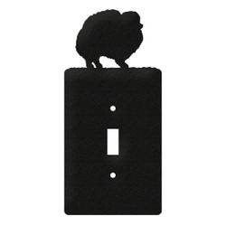 POMERANIAN Dog Metal Plate Cover POMERANIAN Dog Metal Plate Cover