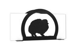 POMERANIAN Dog Metal Letter Holder Napkin Holder