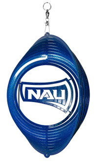 NORTHERN ARIZONA LUMBERJACKS Collegiate Swirly Metal Wind Spinner