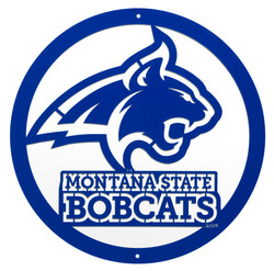 MONTANA STATE BOBCATS Collegiate Logo Metal Wall Art Decor