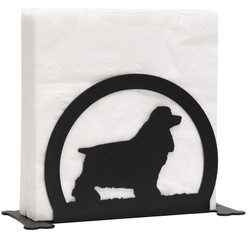 COCKER SPANIEL Dog Metal Letter Holder Napkin Holder