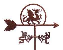 DRAGON Flower Pot Birdhouse Steel Weathervane