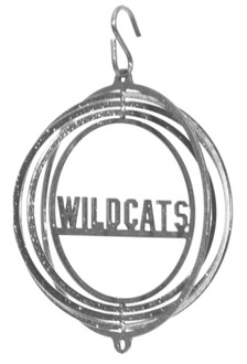 KANSAS STATE WILDCATS Tini Swirly Metal Collegiate Christmas Tree Ornament