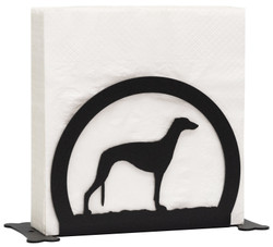 GREY HOUND Dog Metal Letter Holder Napkin Holder