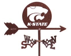 KANSAS STATE WILDCATS Flower Pot Birdhouse Steel Weathervane  KANSAS STATE WILDCATS Flower Pot Birdhouse Steel Weathervane
