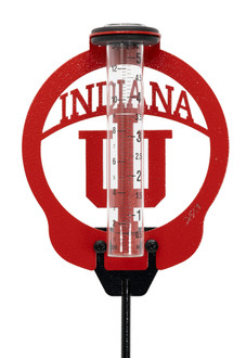 INDIANA HOOSIERS Metal Steel Rain Gauge INDIANA HOOSIERS Metal Steel Rain Gauge