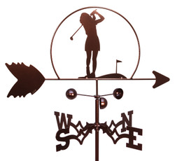 Female Golfer Golf LPGA Weathervane Female Golfer Golf LPGA Weathervane