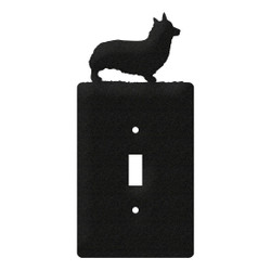 WELSH CORGI PEMBROKE Dog Metal Plate Cover WELSH CORGI PEMBROKE Dog Metal Plate Cover