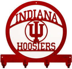 INDIANA HOOSIERS Metal Key Chain Holder Hanger  INDIANA HOOSIERS Metal Key Chain Holder Hanger