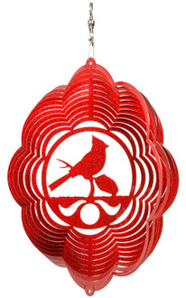 CARDINAL Cloud Swirly Metal Wind Spinner