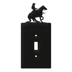 REINING HORSE Metal Plate Cover