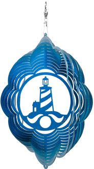 LIGHTHOUSE NAUTICAL Cloud Swirly Metal Wind Spinner