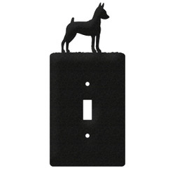 MINIATURE PINSCHER Dog Metal Plate Cover
